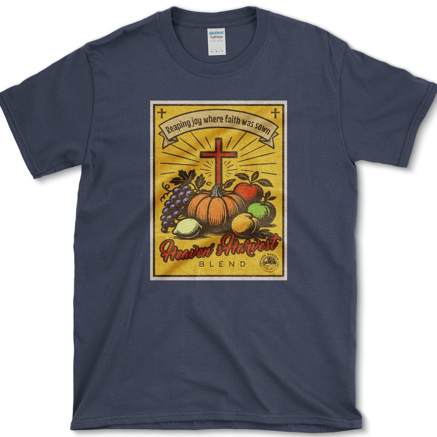 Heaven's Harvest Blend T-Shirt Essential Tees / S / Navy Physical Item