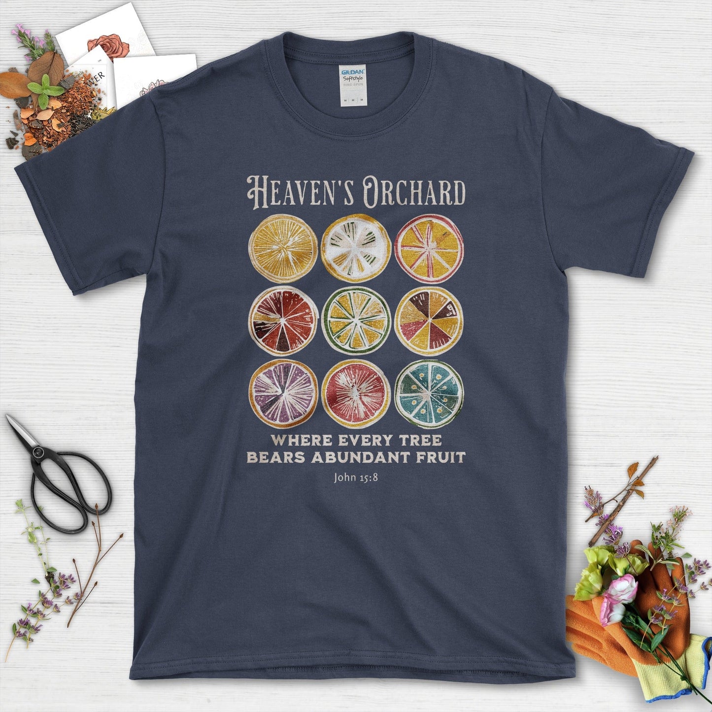 Heaven's Orchard T-Shirt Essential Tees / S / Navy Physical Item