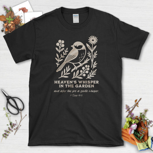 Heaven's Whisper T-Shirt Black / S Essential Tees