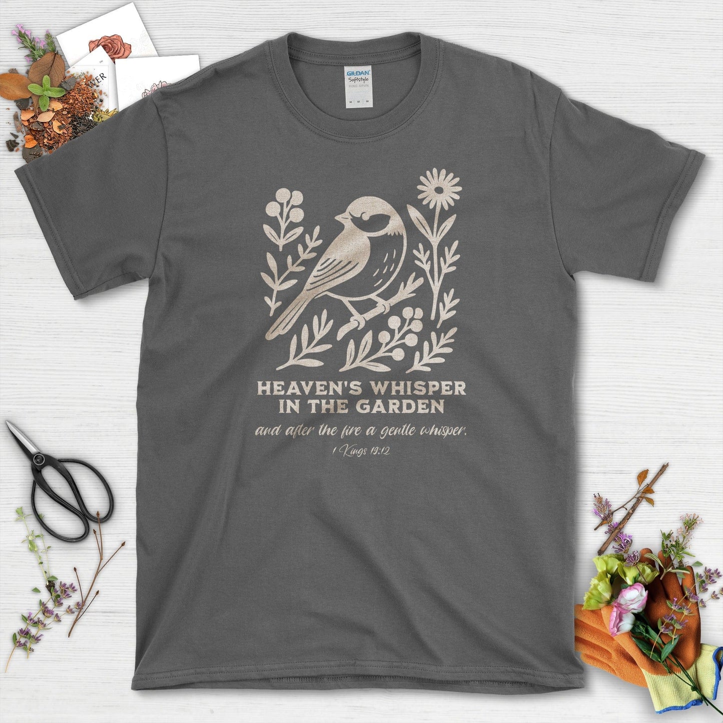 Heaven's Whisper T-Shirt Dark Heather / S Essential Tees