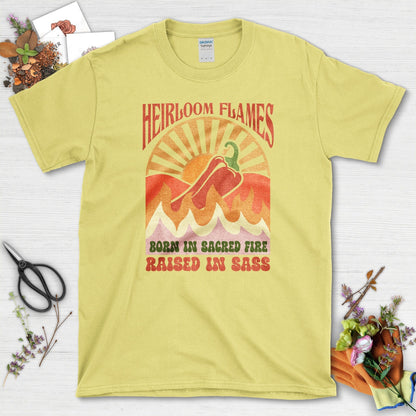 Heirloom Flames Sacred Fire T-Shirt Cornsilk / M Physical Item