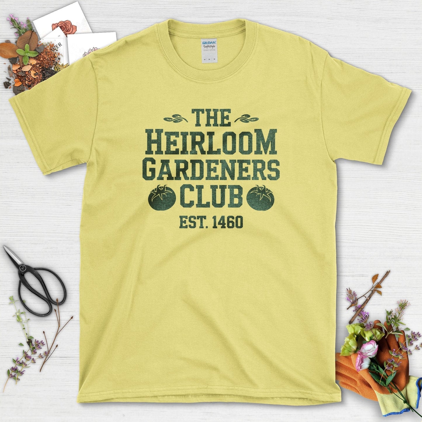 Heirloom Gardeners T-Shirt T-Shirts / S / Cornsilk Physical Item