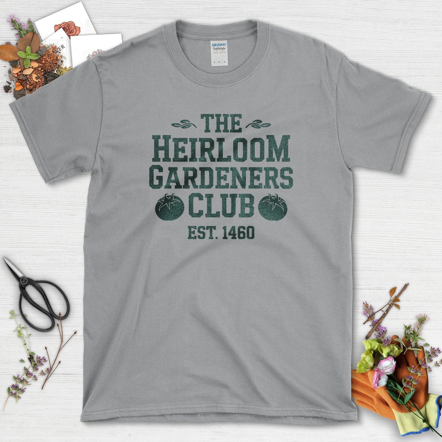 Heirloom Gardeners T-Shirt T-Shirts / S / Sport Grey Physical Item