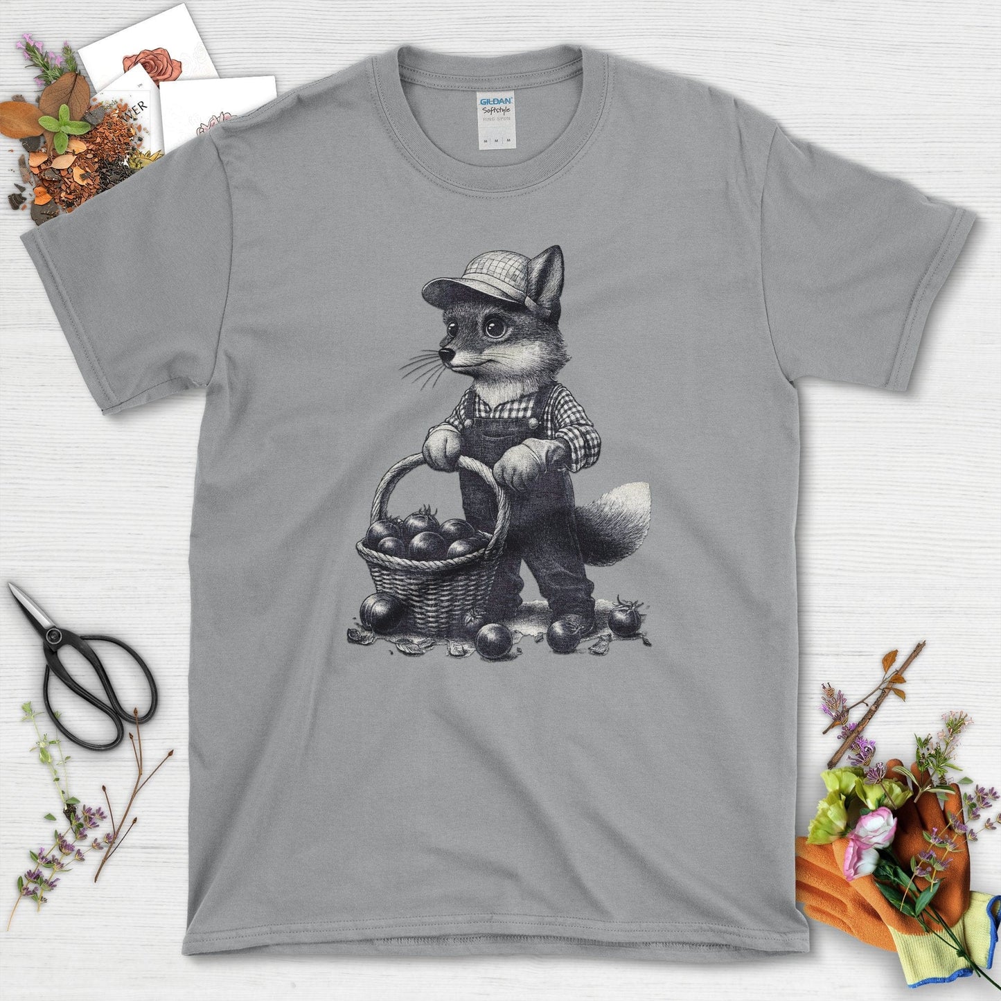 Heirloom Gardening Fox T-Shirt Sport Grey / S T-Shirt