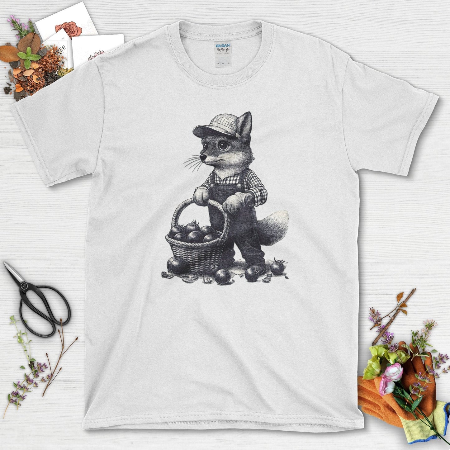 Heirloom Gardening Fox T-Shirt White / S T-Shirt