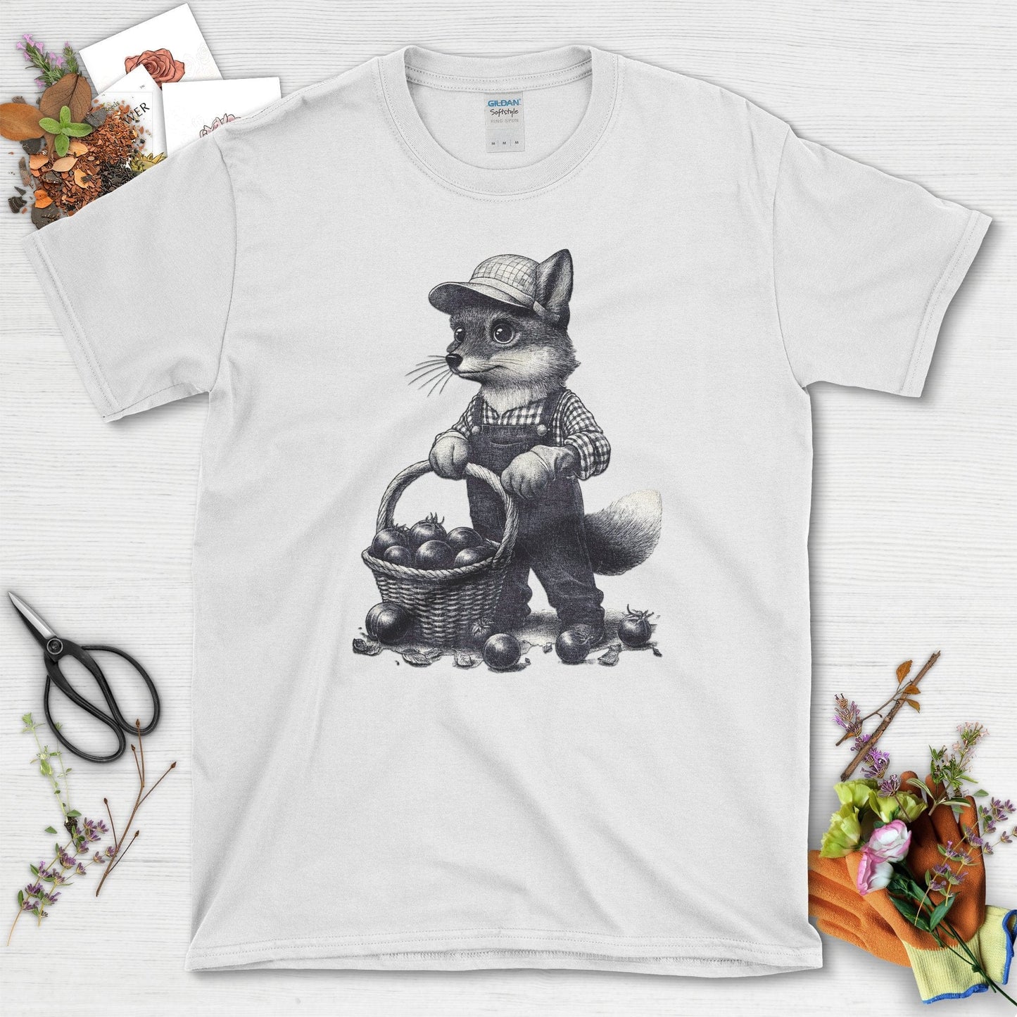 Heirloom Gardening Fox T-Shirt White / S T-Shirt