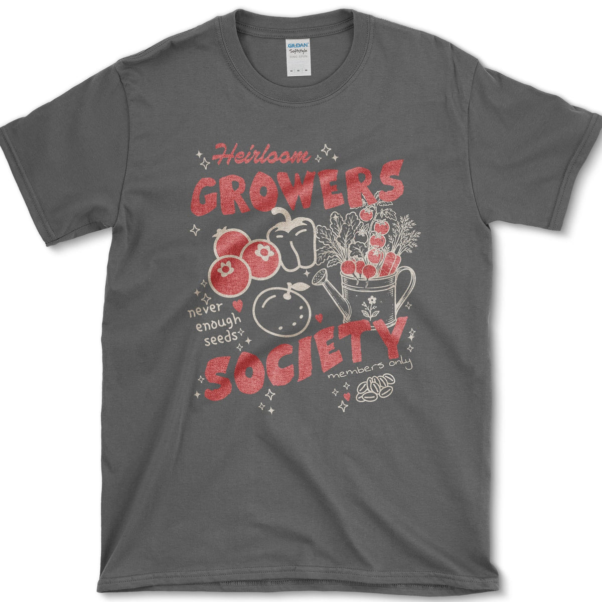 Heirloom Growers Society T-Shirt S / Dark Heather Essential Tees