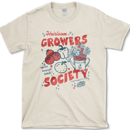 Heirloom Growers Society T-Shirt S / Natural Essential Tees