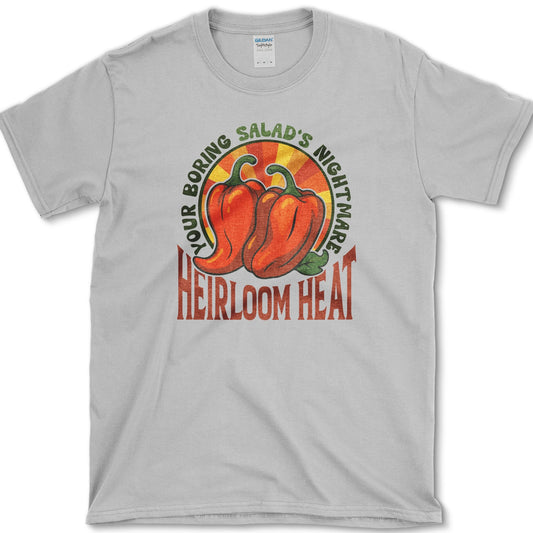 Heirloom Heat Salad's Nightmare T-Shirt Sport Grey / S Essential Tees