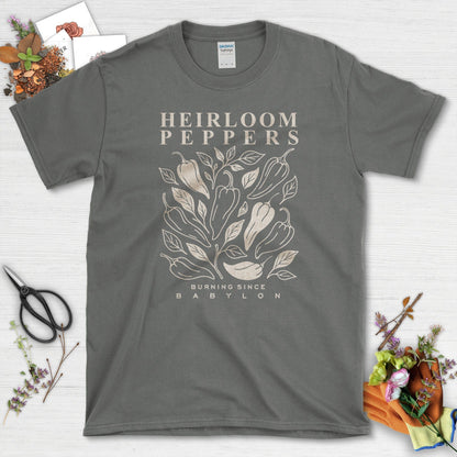 Heirloom Peppers Since Babylon T-Shirt Charcoal / M Physical Item