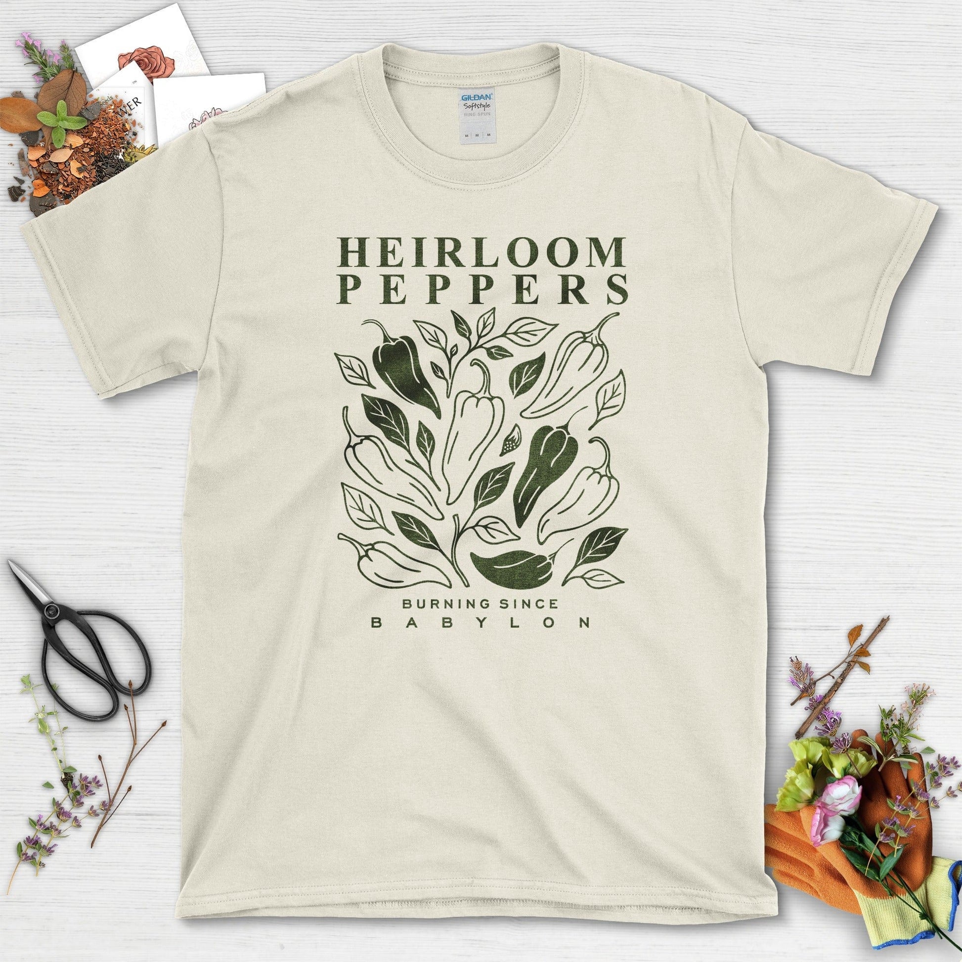 Heirloom Peppers Since Babylon T-Shirt Natural / M Physical Item