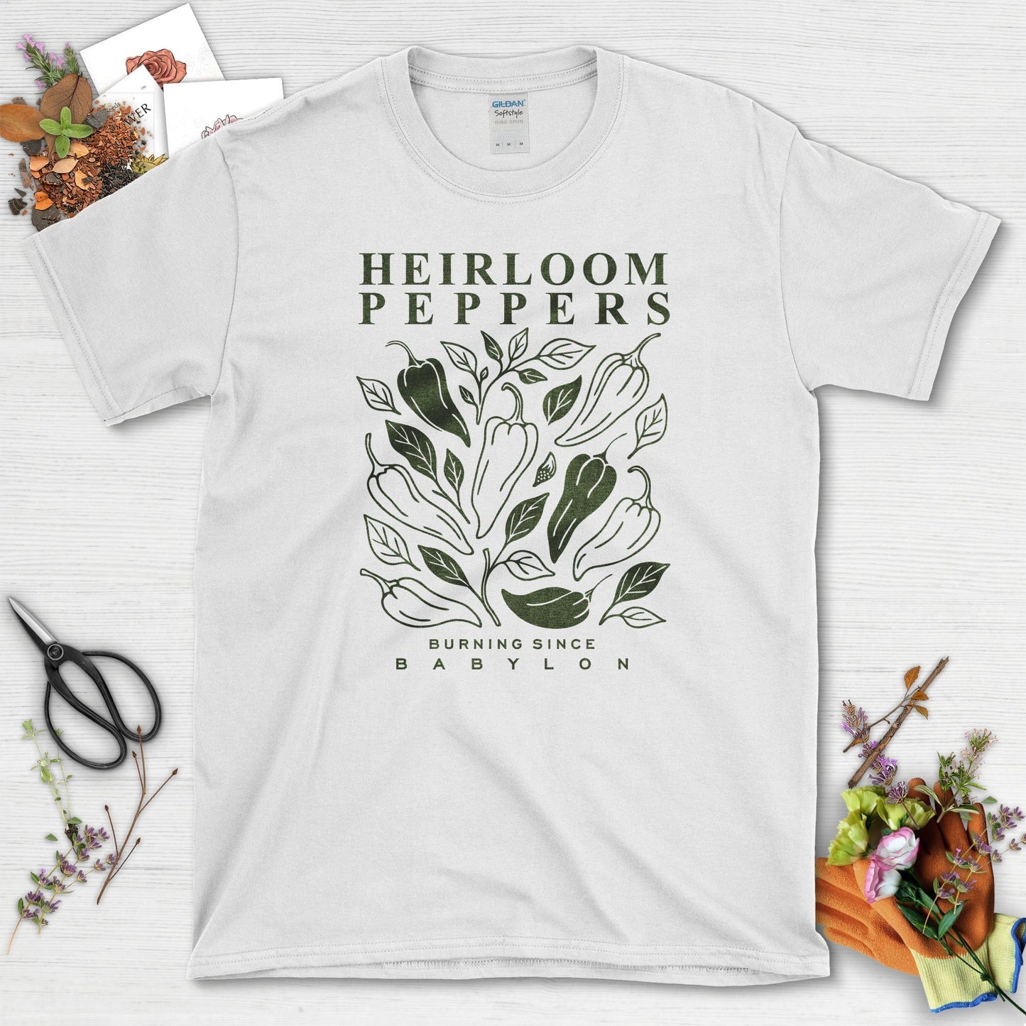 Heirloom Peppers Since Babylon T-Shirt White / M Physical Item