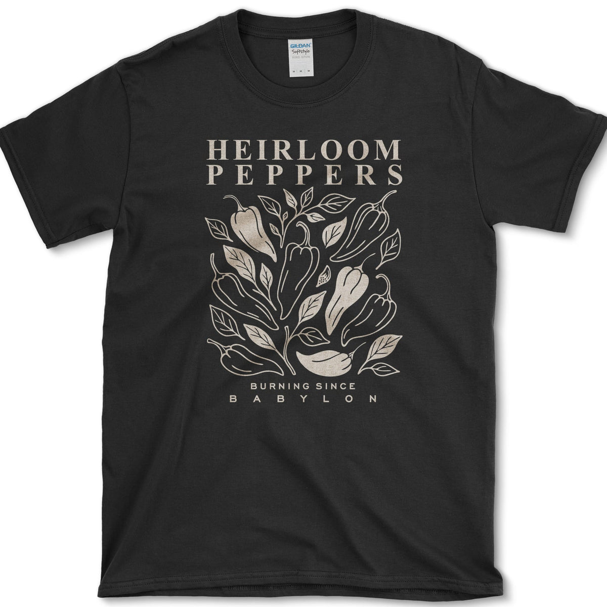 Heirloom Peppers T-Shirt Black / S Essential Tees