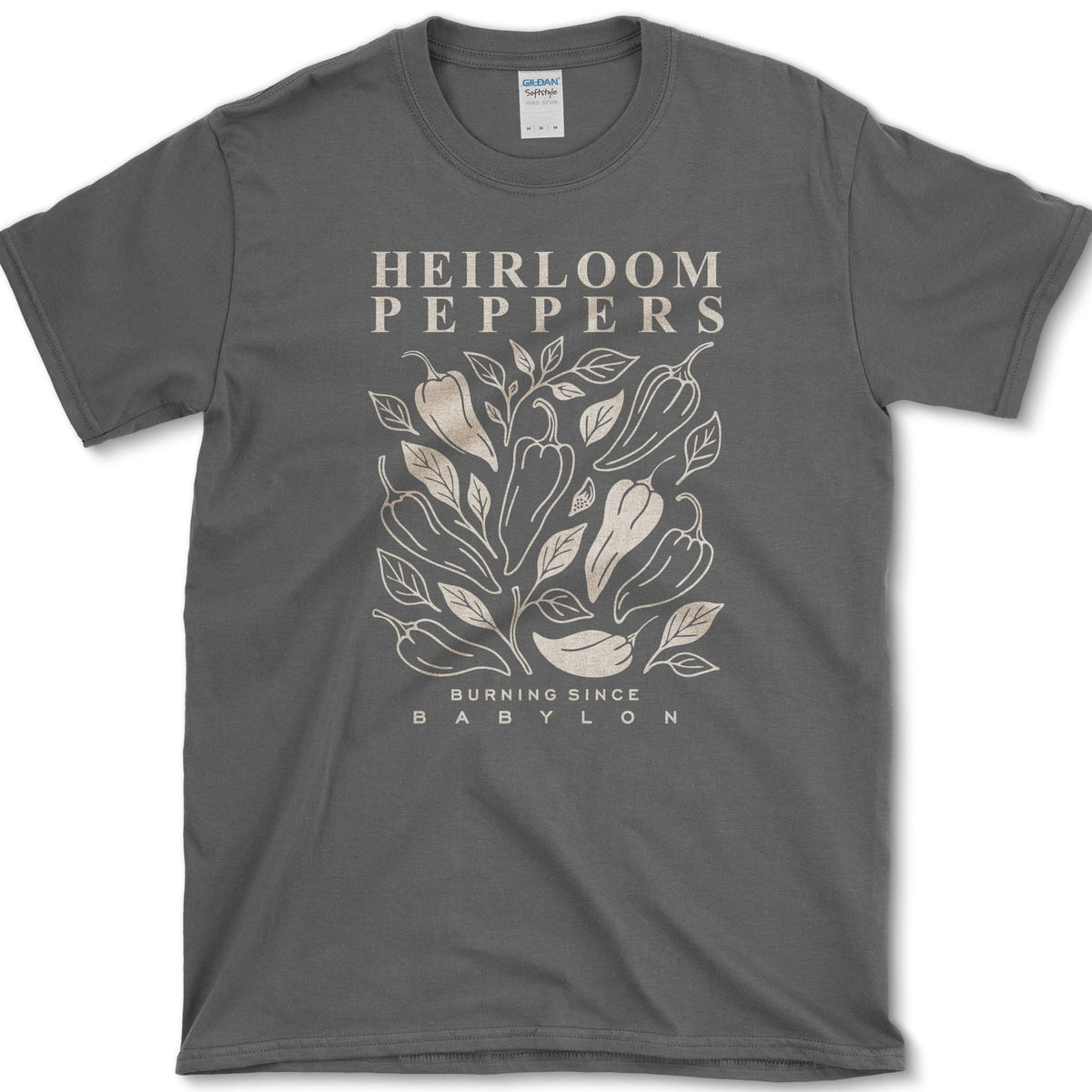 Heirloom Peppers T-Shirt Dark Heather / S Essential Tees