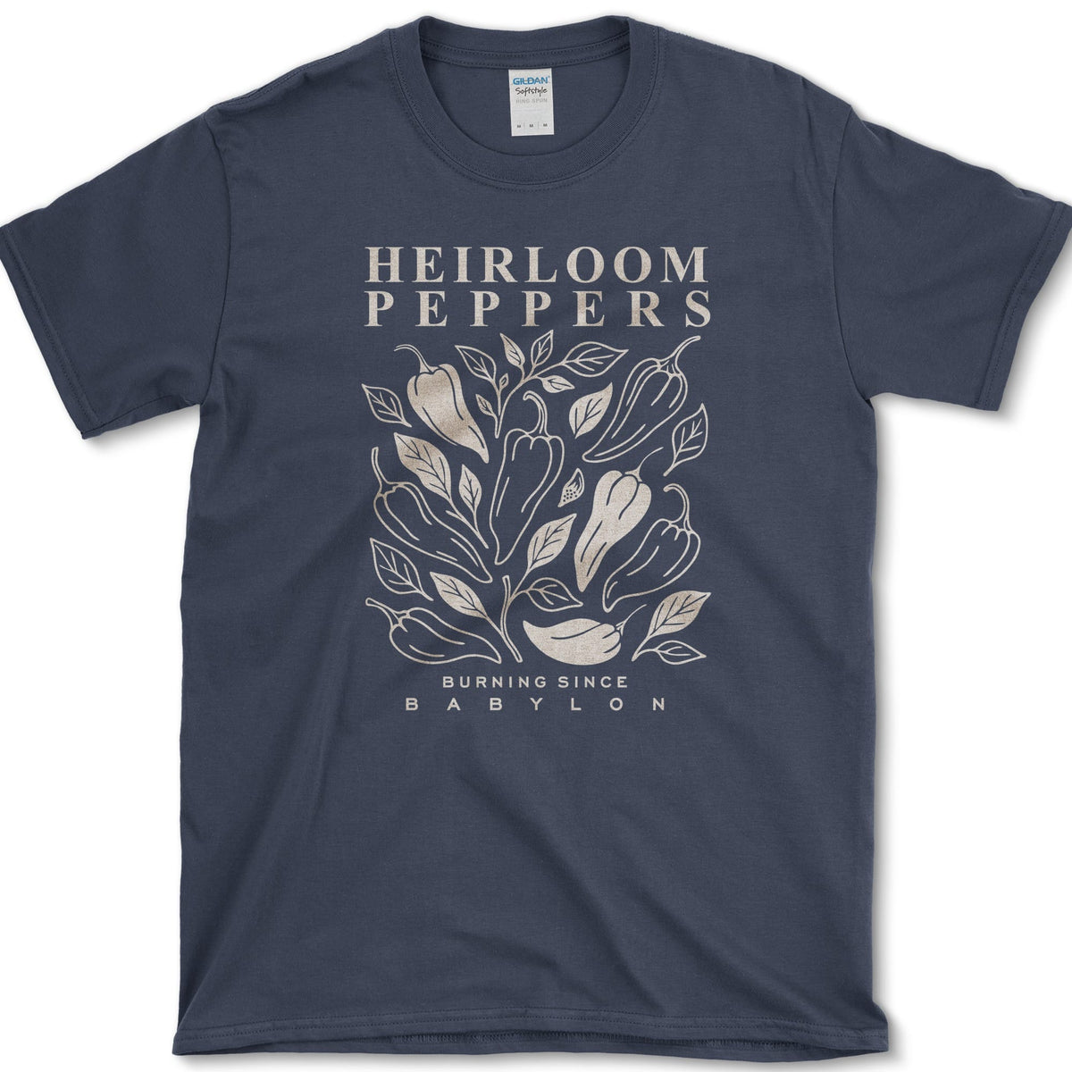 Heirloom Peppers T-Shirt Navy / S Essential Tees