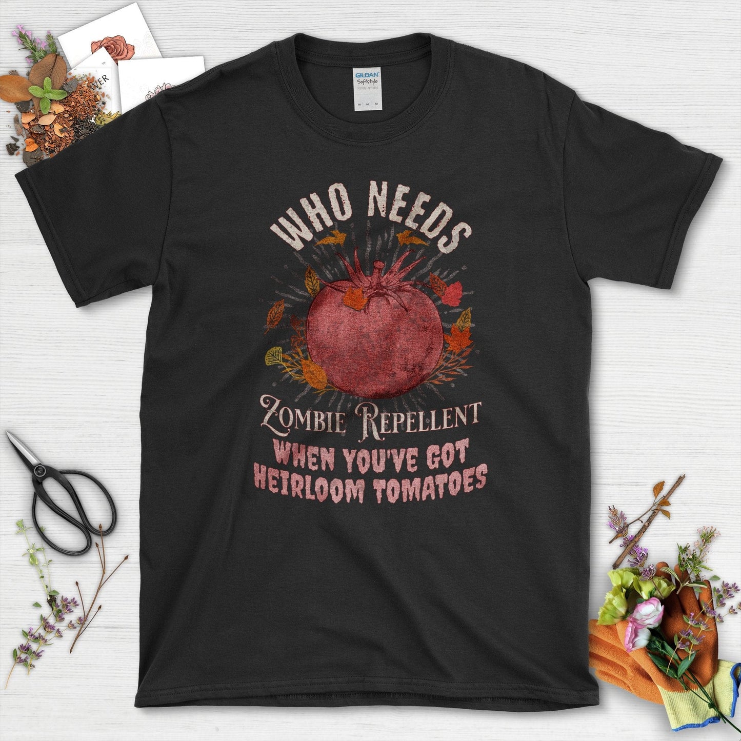 Heirloom Tomato Gardening T-Shirt Black / S T-Shirt