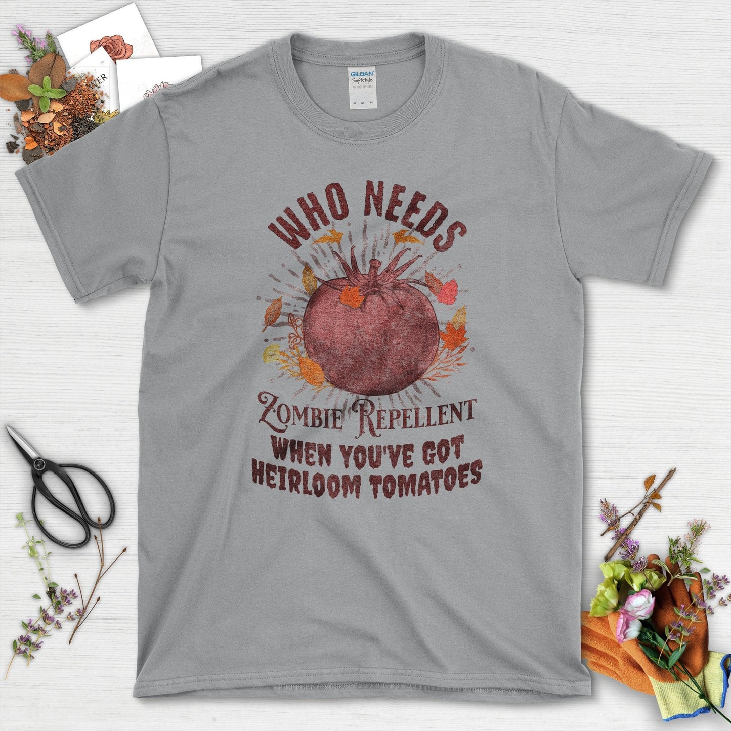 Heirloom Tomato Gardening T-Shirt Sport Grey / S T-Shirt