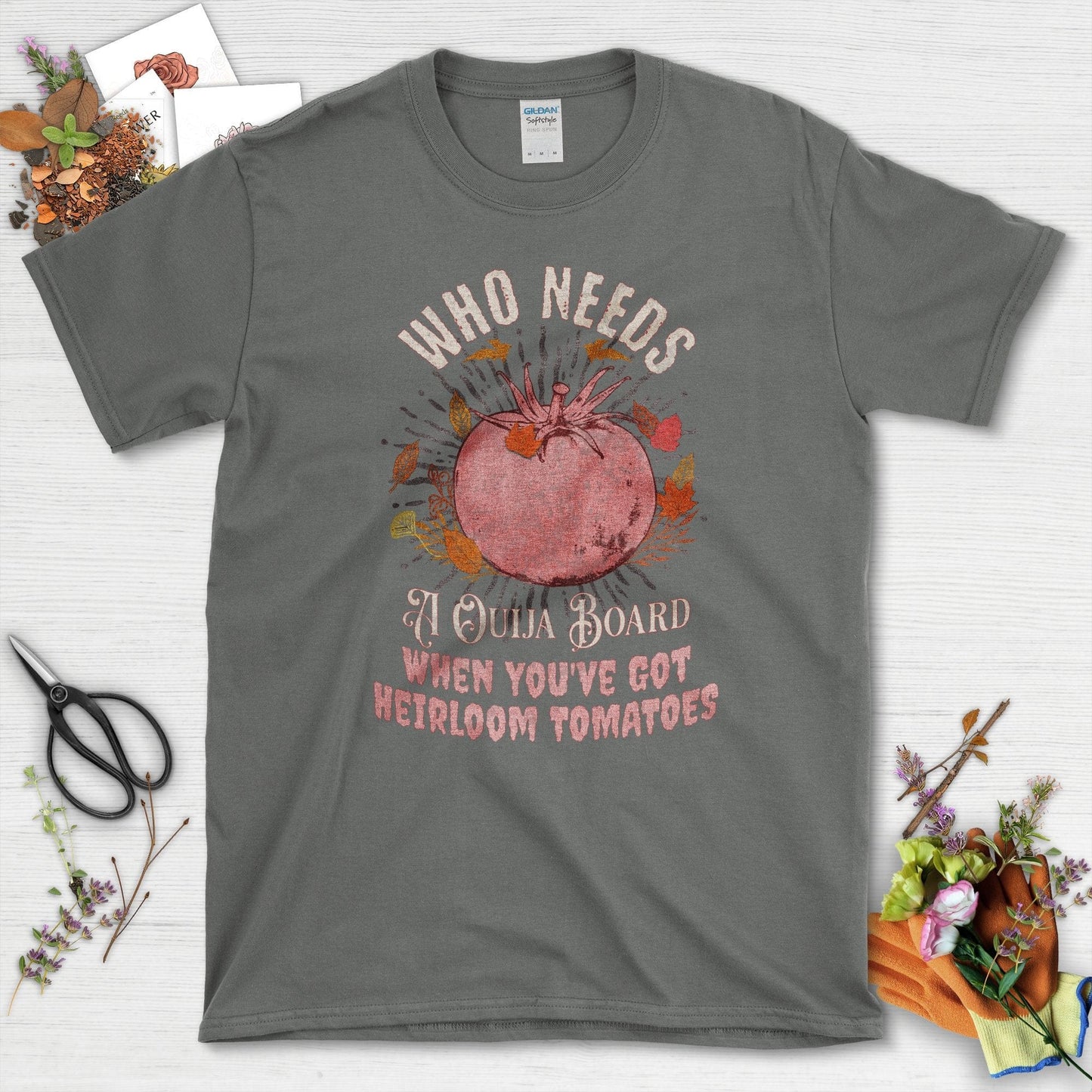 Heirloom Tomatoes T-Shirt Charcoal / S T-Shirt