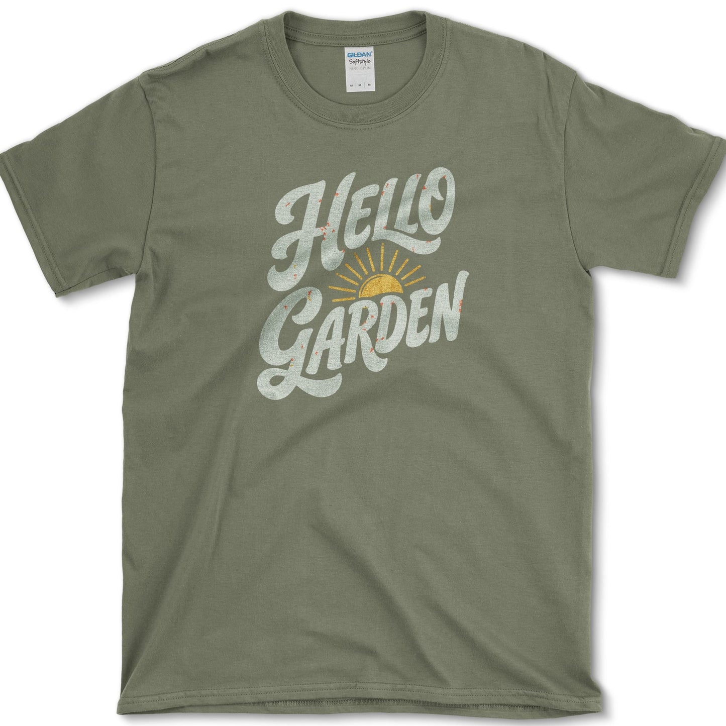 Hello Garden T-Shirt S / Military Green Essential Tees