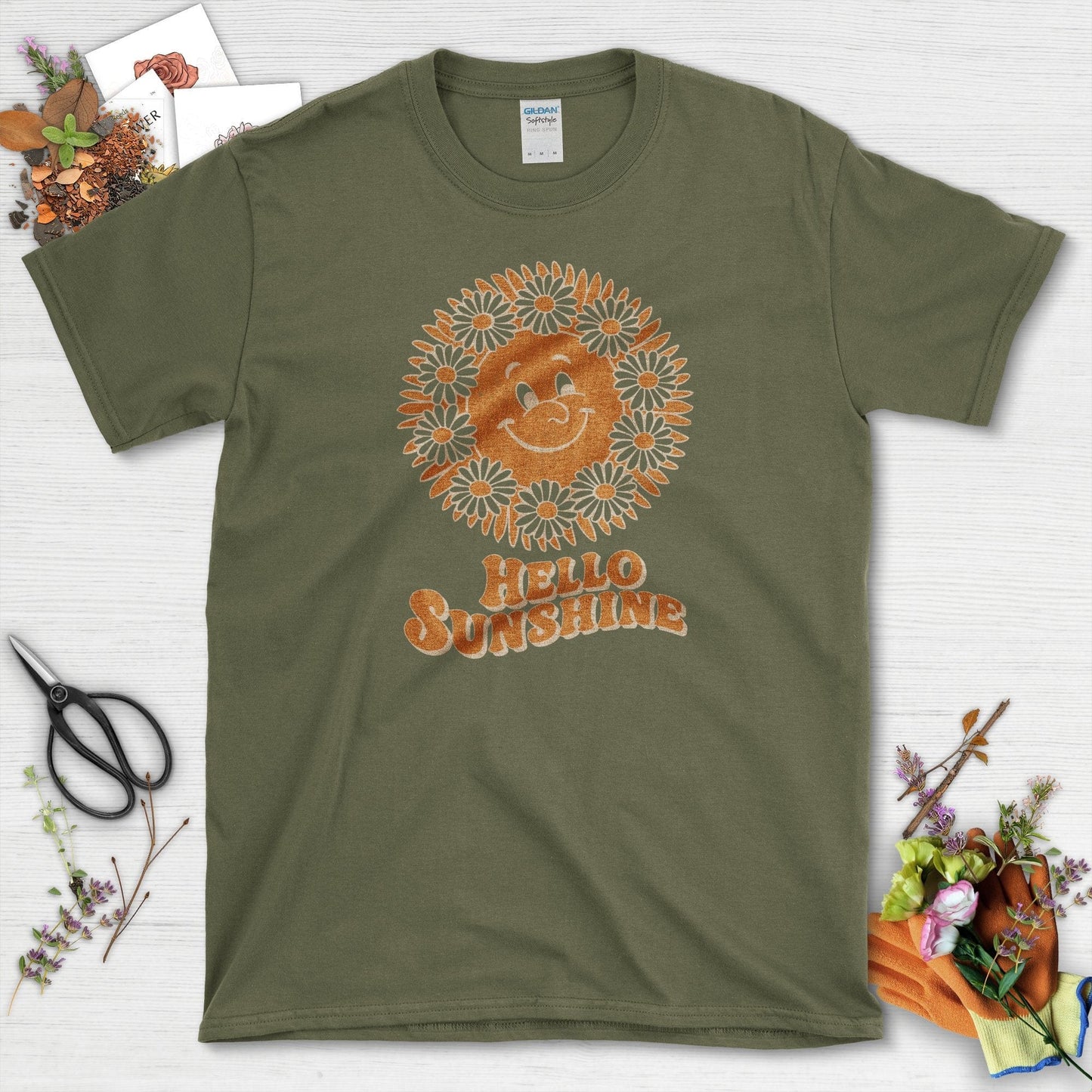 Hello Sunshine T-Shirt Military Green / S T-Shirt