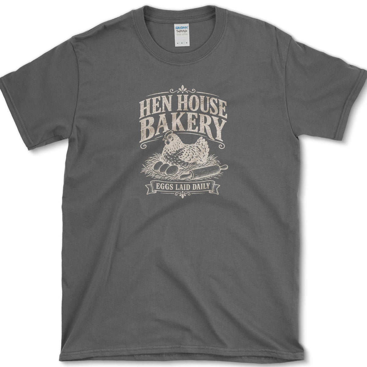 Hen House Bakery T-Shirt Dark Heather / S Essential Tees
