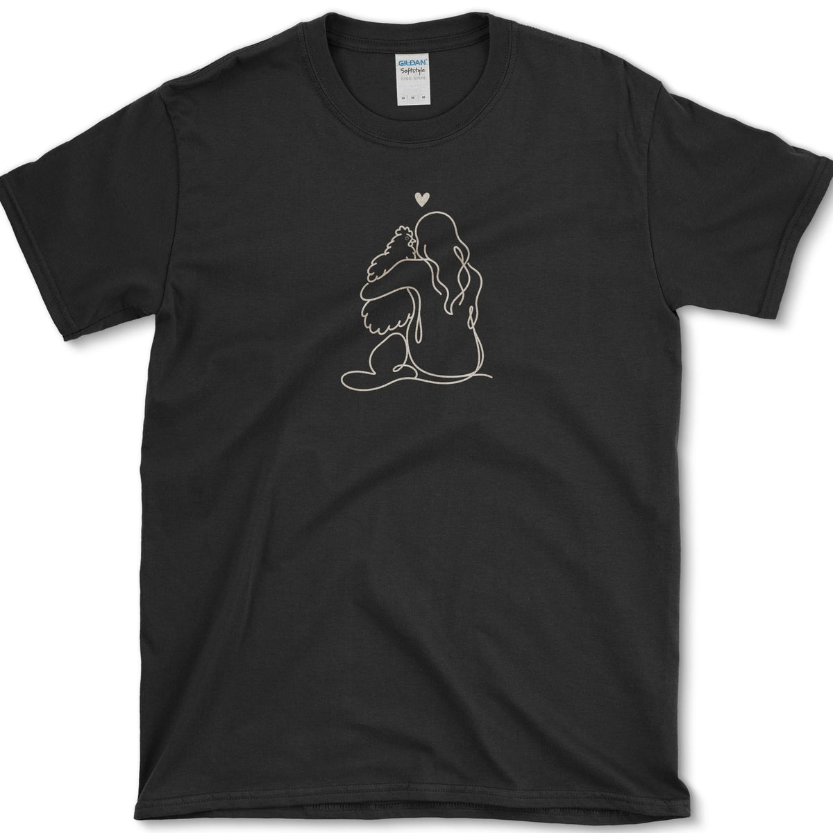 Hen Hug T-Shirt Black / S Essential Tees