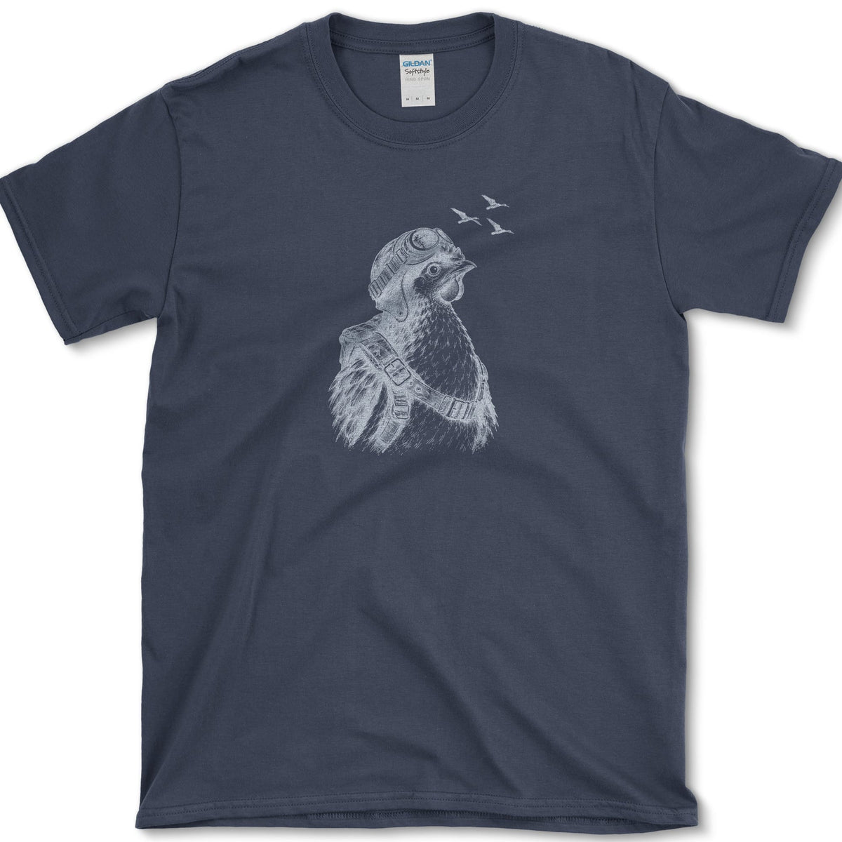 Hen Pilot T-Shirt Navy / S Essential Tees