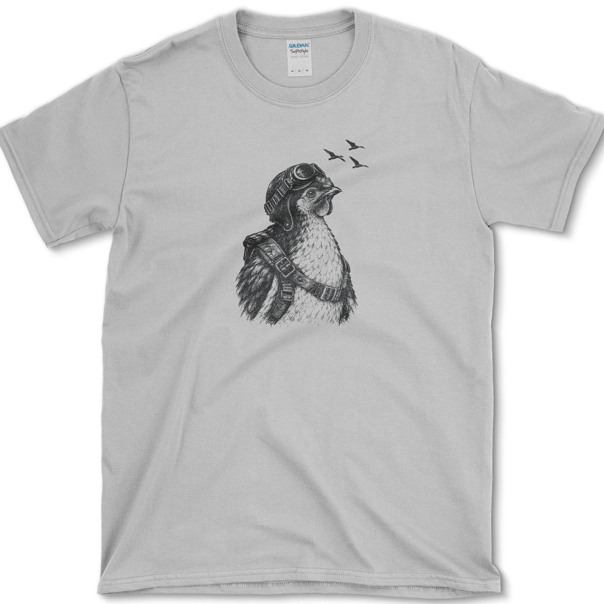 Hen Pilot T-Shirt Sport Grey / S Essential Tees
