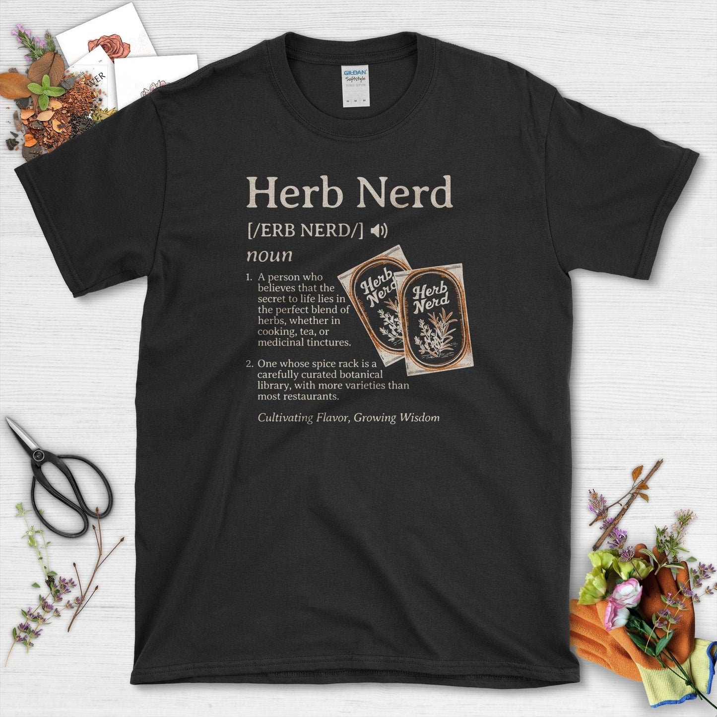 Herb Nerd Definition T-Shirt Black / S T-Shirt