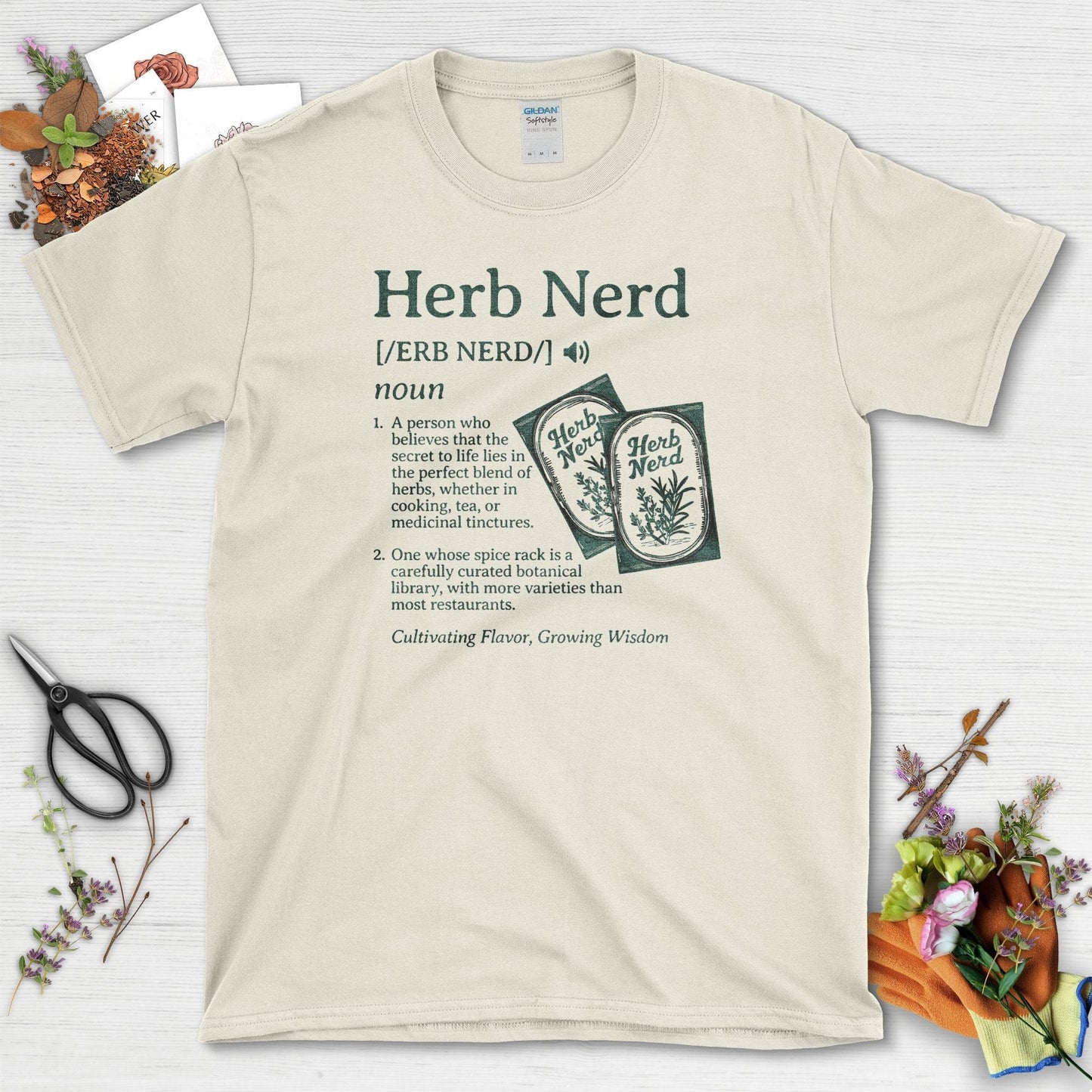Herb Nerd Definition T-Shirt Natural / S T-Shirt