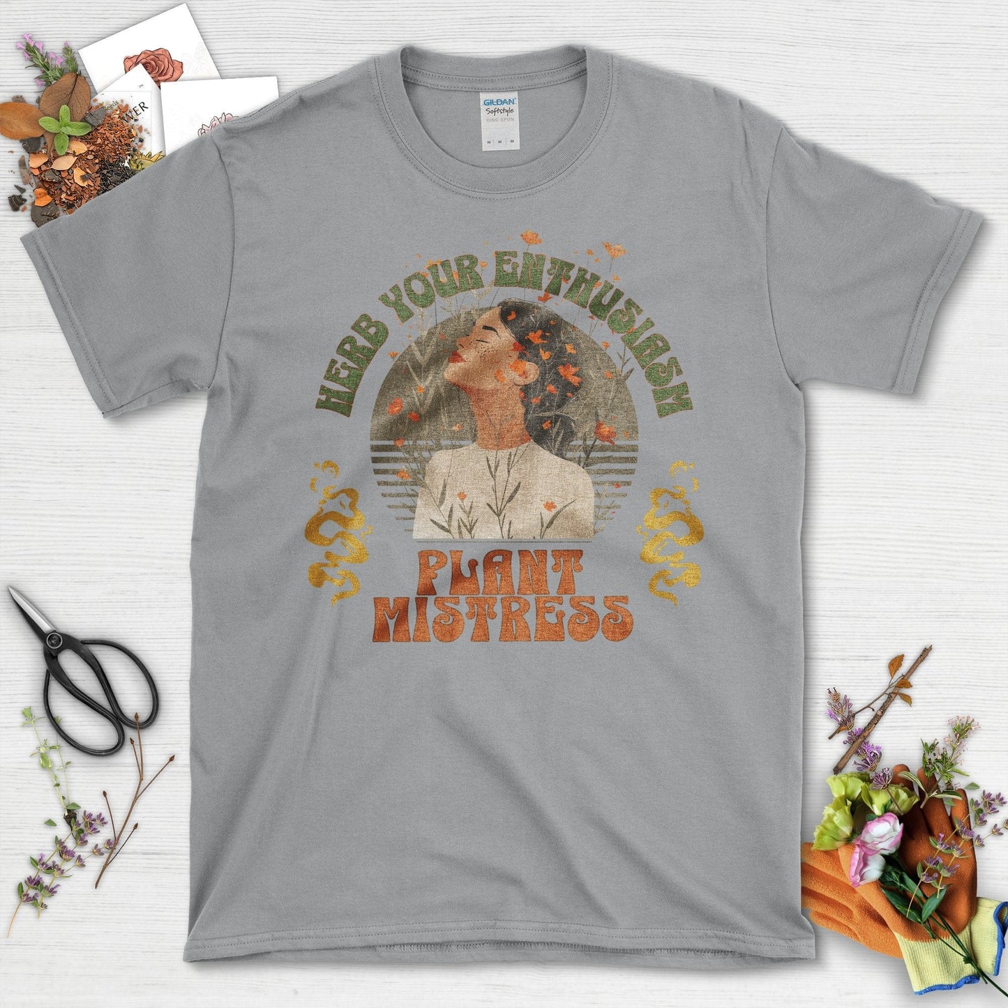 Herb Your Enthusiasm Plant Mistress T-Shirt Sport Grey / S T-Shirt