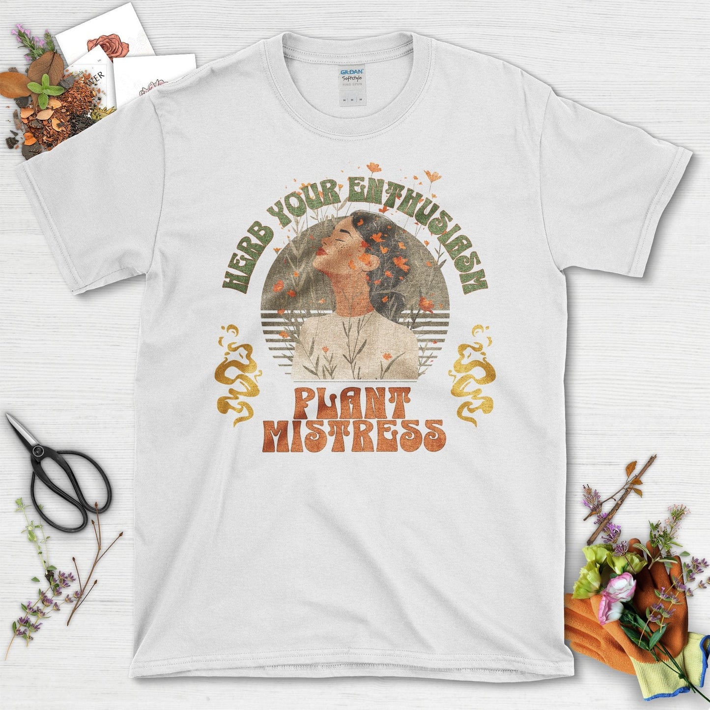 Herb Your Enthusiasm Plant Mistress T-Shirt White / S T-Shirt