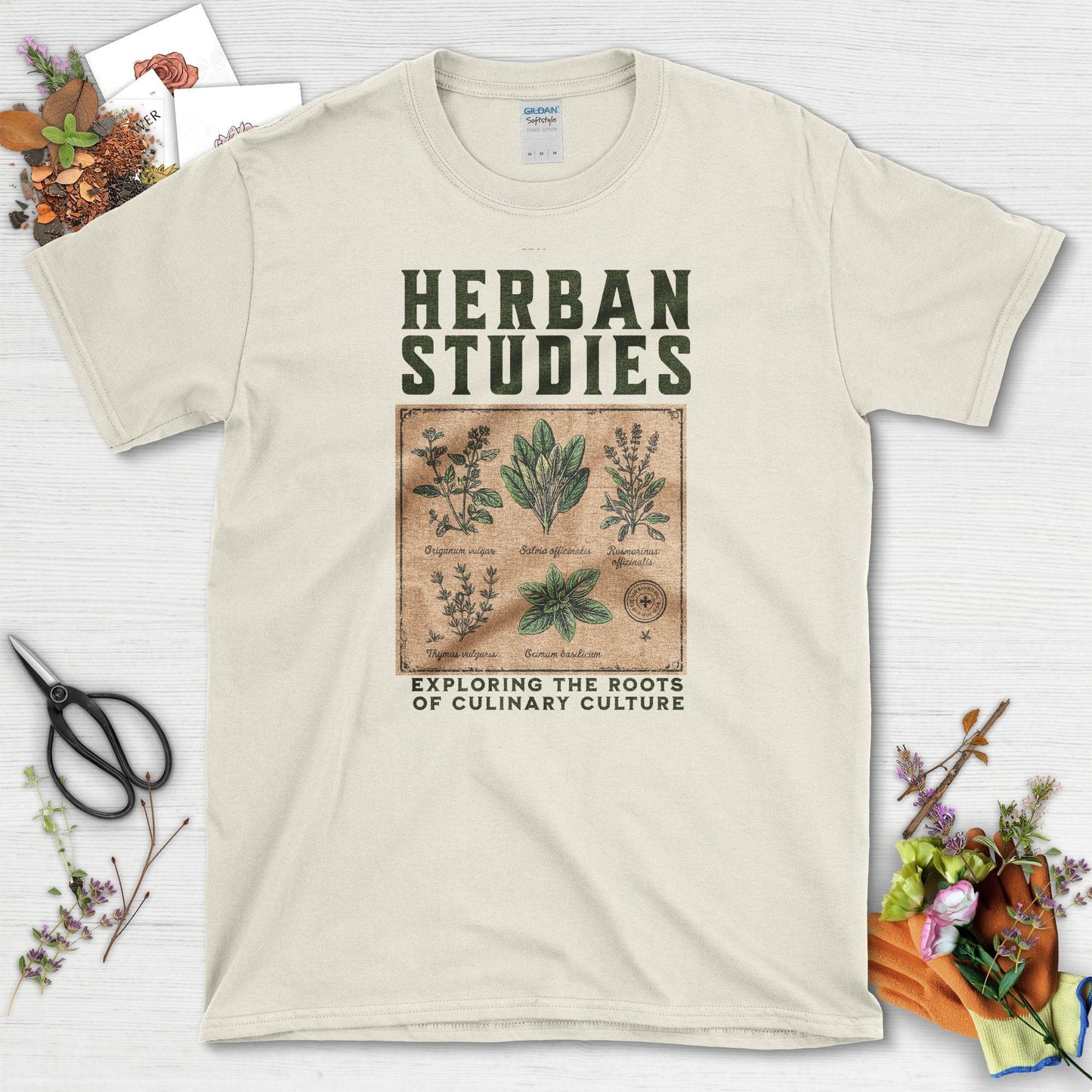 Herban Studies T-Shirt Natural / S Physical Item