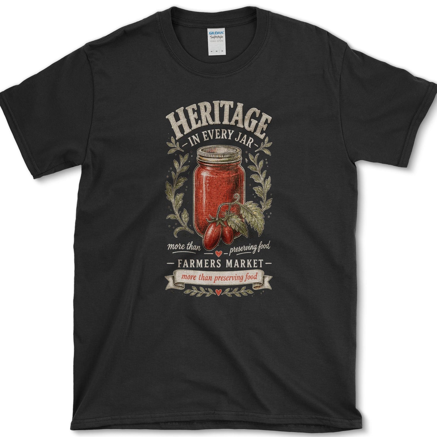 Heritage In Every Jar T-Shirt S / Black Essential Tees