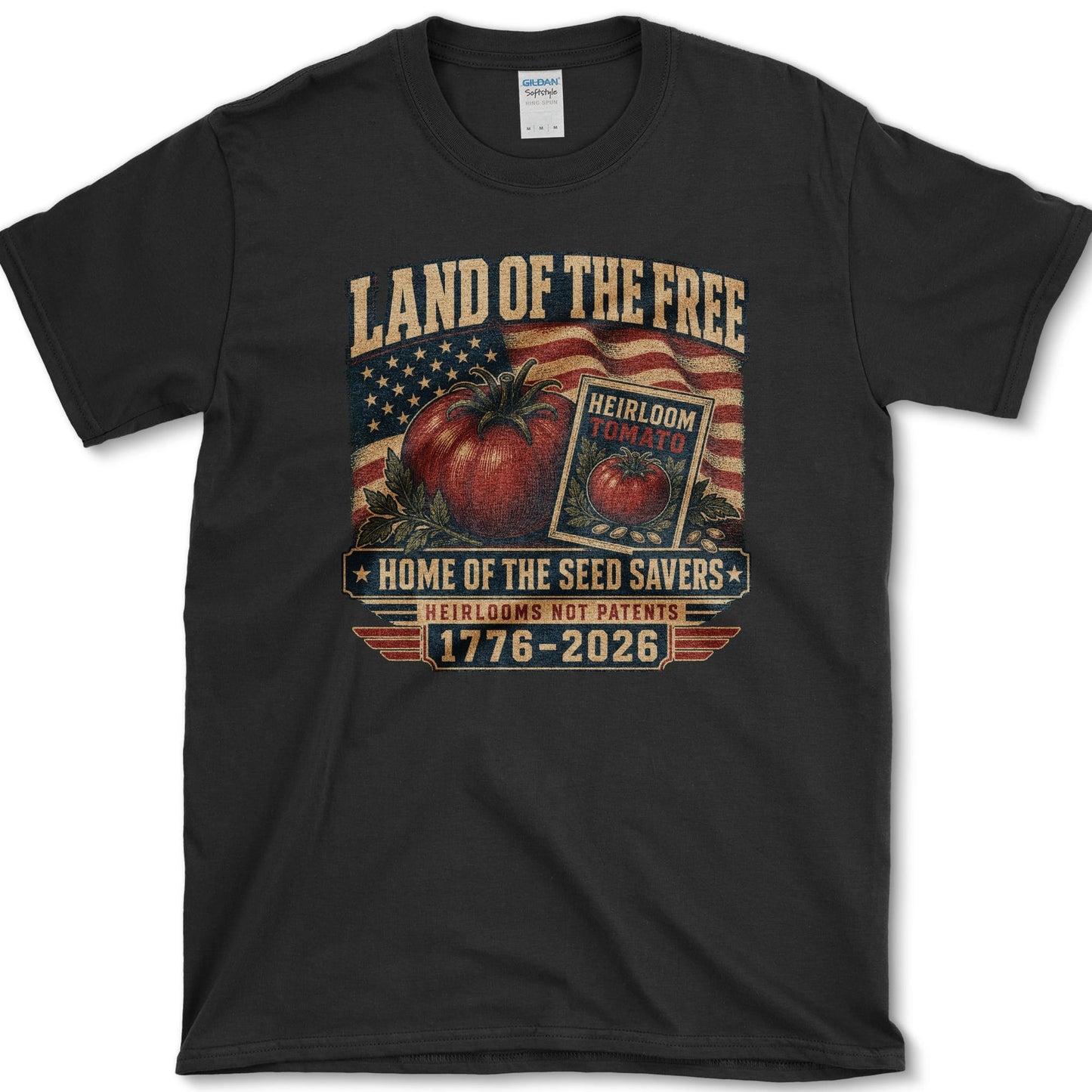 Home Of Seed Savers T-Shirt S / Black Essential Tees