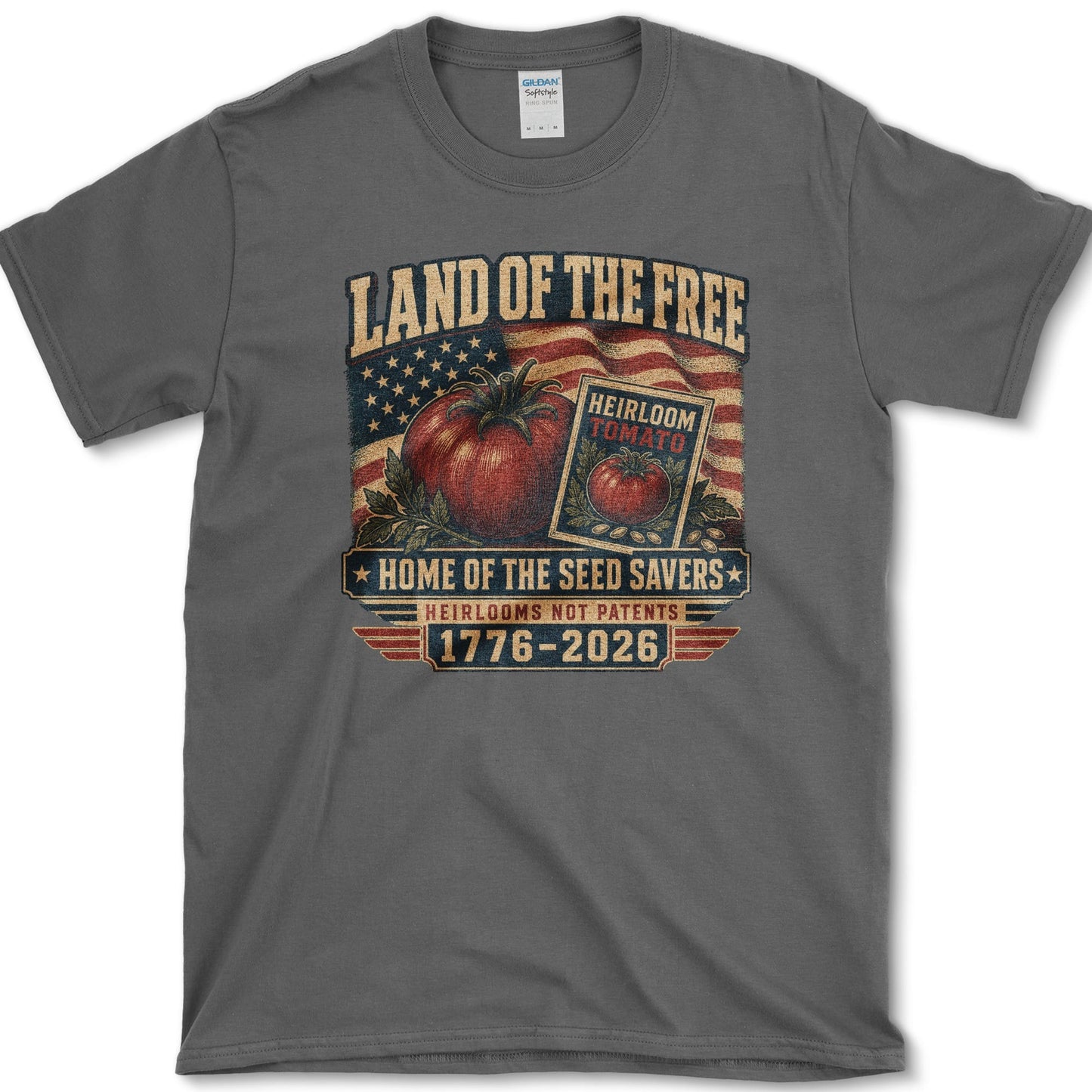Home Of Seed Savers T-Shirt S / Dark Heather Essential Tees