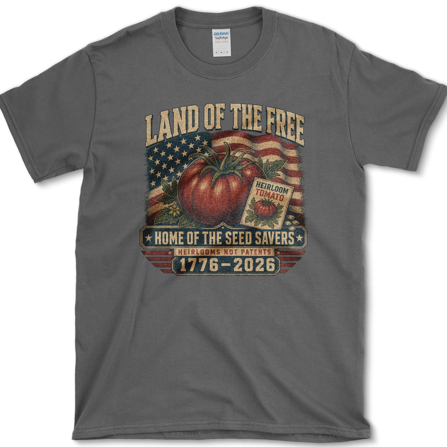 Home Of Seed Savers T-Shirt S / Dark Heather Essential Tees
