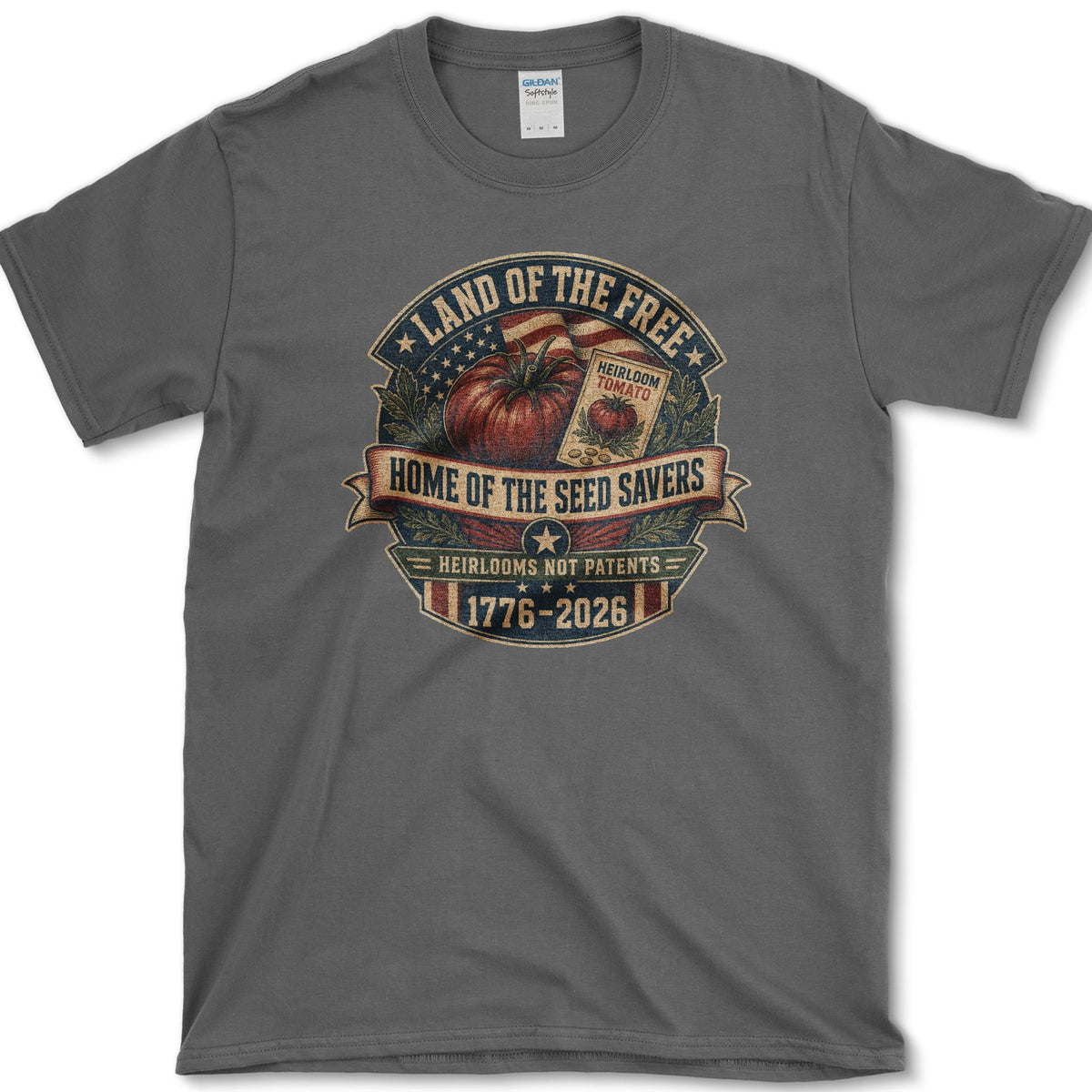 Home Of Seed Savers T-Shirt S / Dark Heather Essential Tees