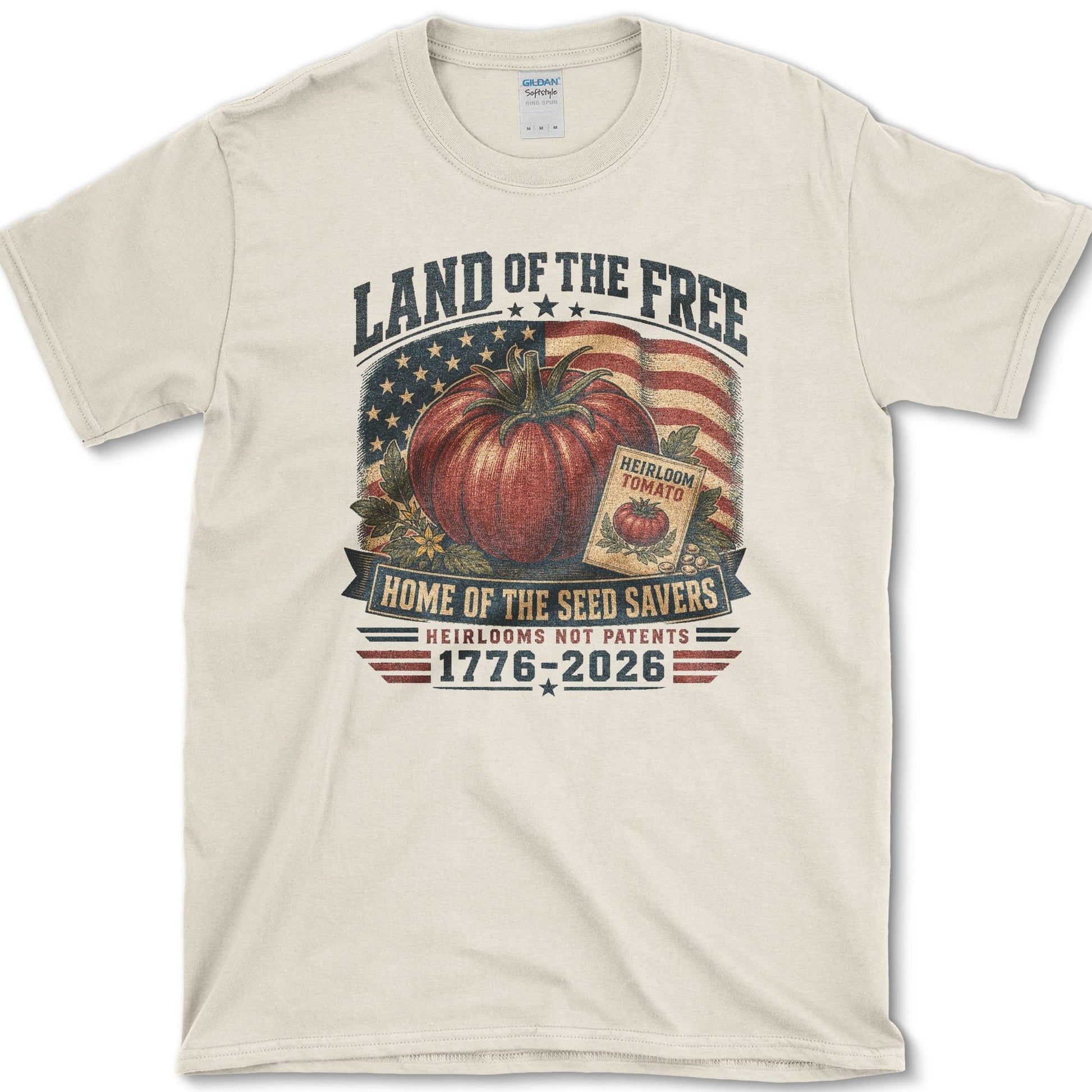 Home Of Seed Savers T-Shirt S / Natural Essential Tees