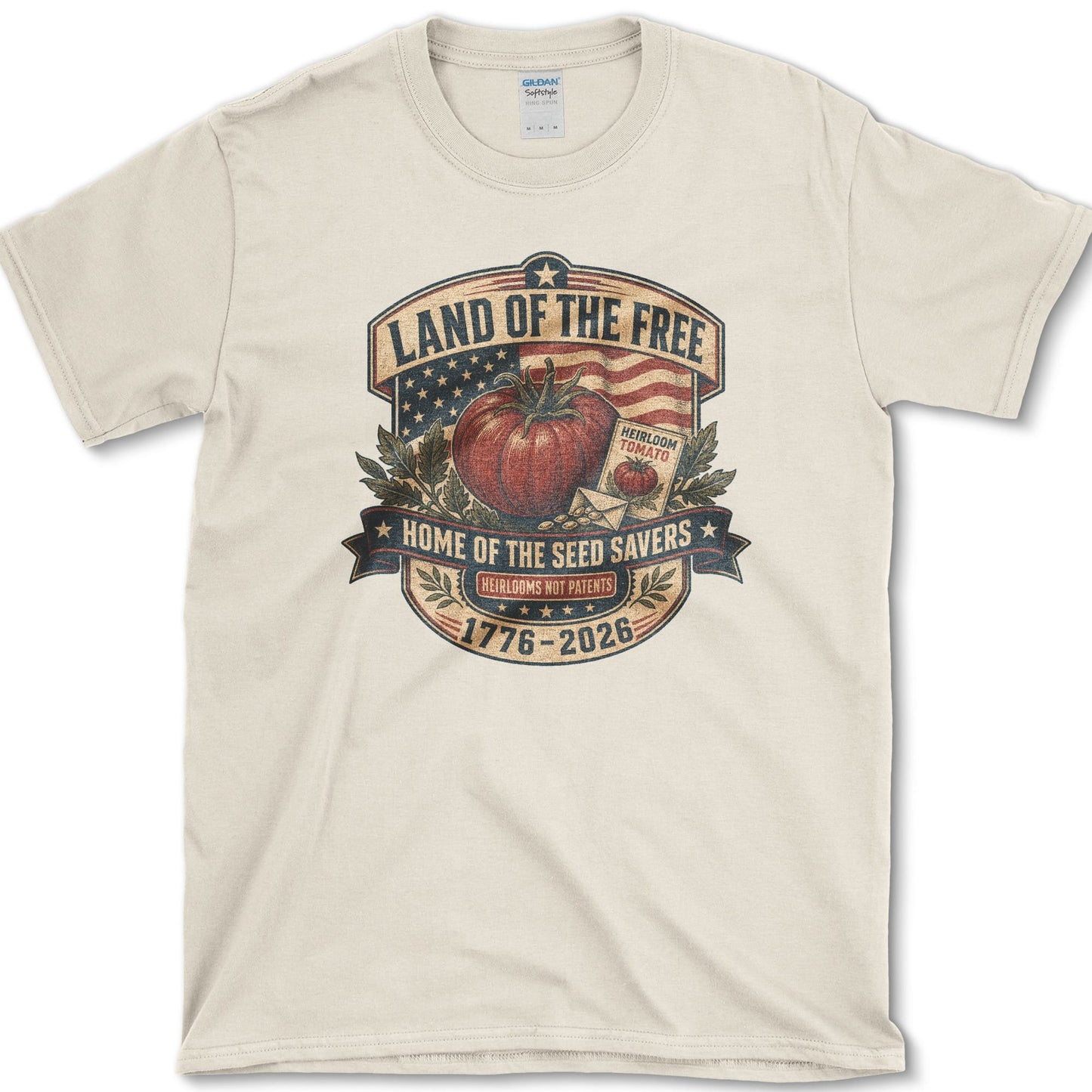 Home Of Seed Savers T-Shirt S / Natural Essential Tees