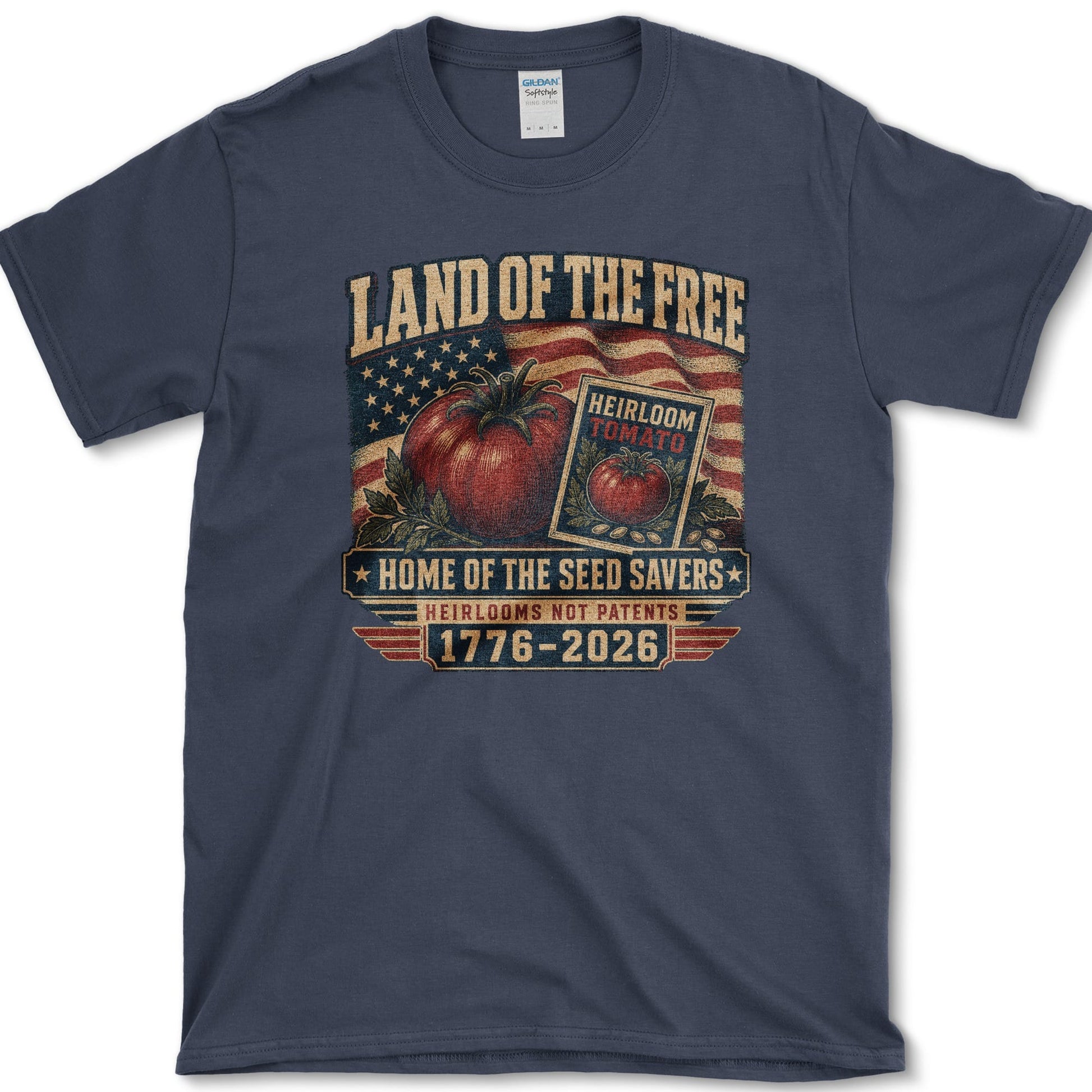 Home Of Seed Savers T-Shirt S / Navy Essential Tees