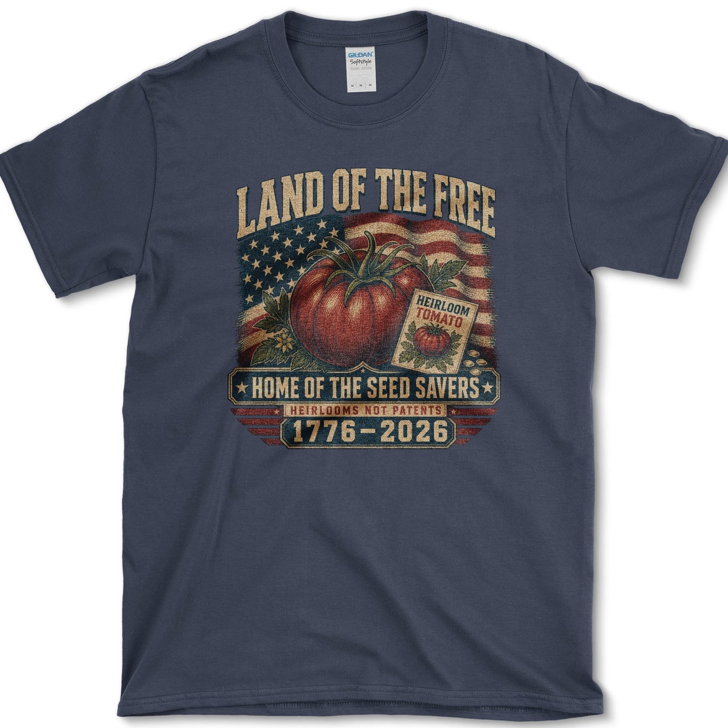 Home Of Seed Savers T-Shirt S / Navy Essential Tees