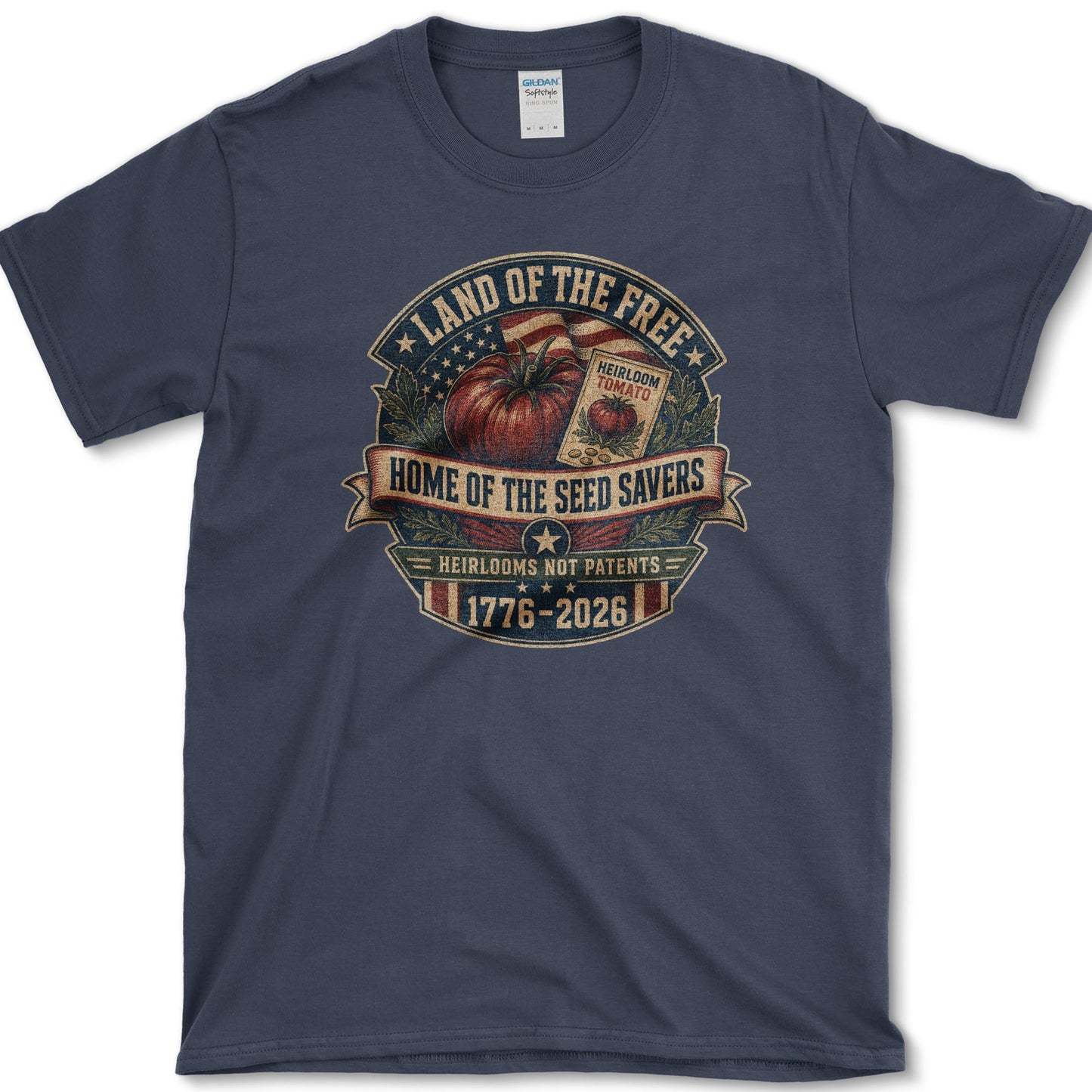 Home Of Seed Savers T-Shirt S / Navy Essential Tees
