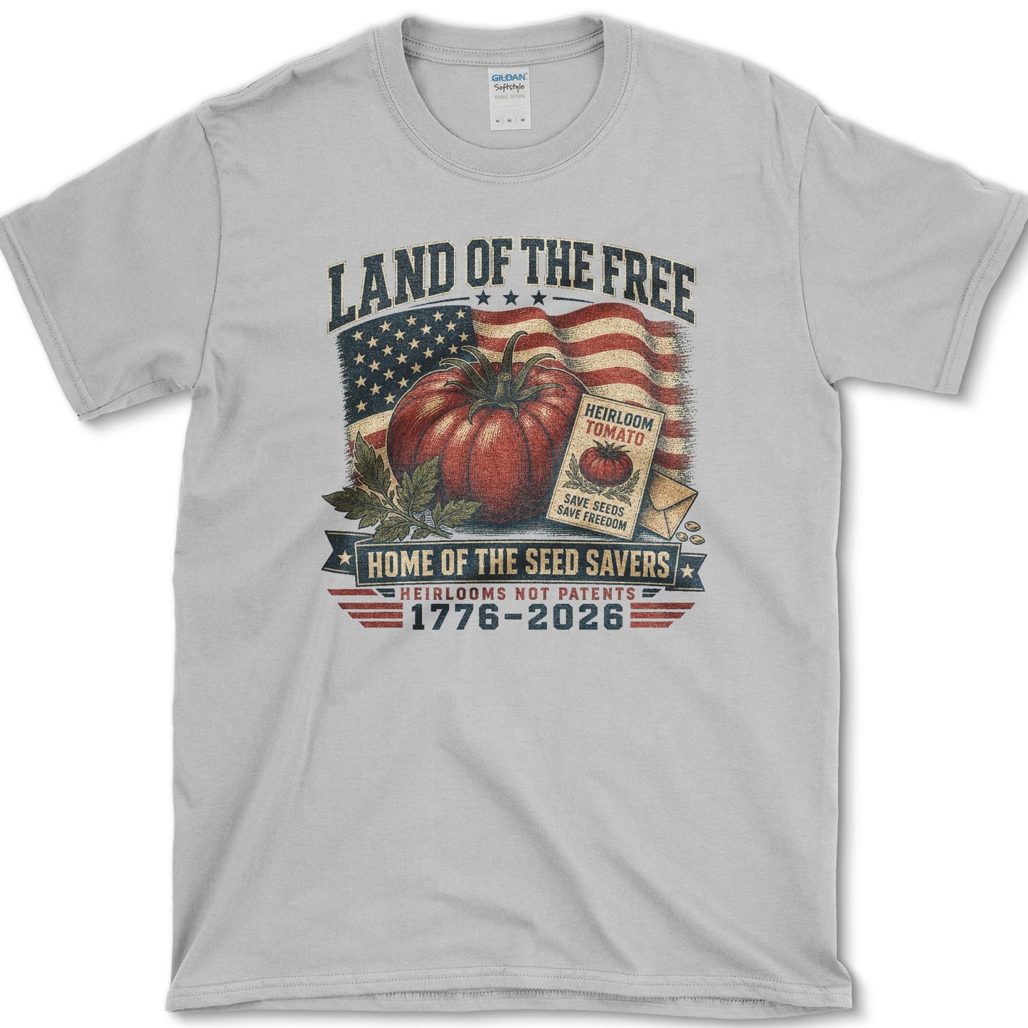 Home Of Seed Savers T-Shirt S / Sport Grey Essential Tees
