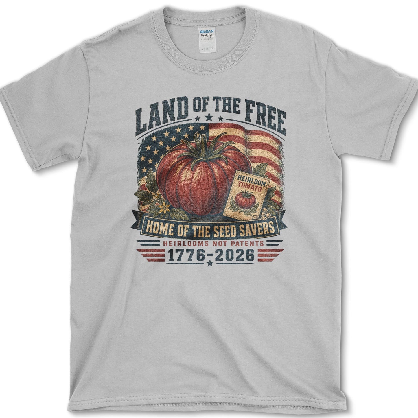 Home Of Seed Savers T-Shirt S / Sport Grey Essential Tees