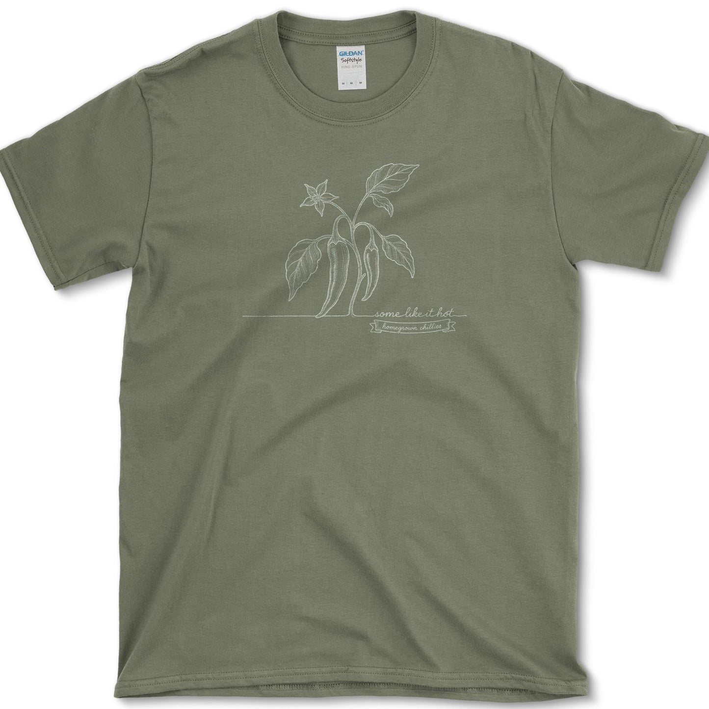 Homegrown Chillies T-Shirt S / Military Green Essential Tees