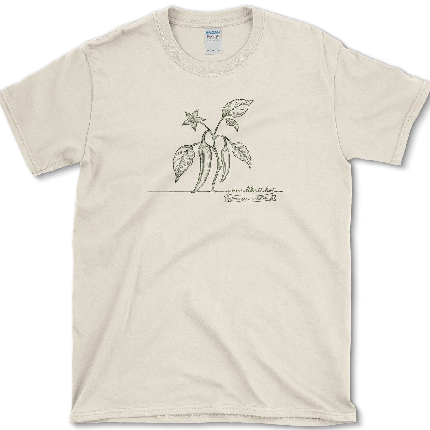 Homegrown Chillies T-Shirt S / Natural Essential Tees