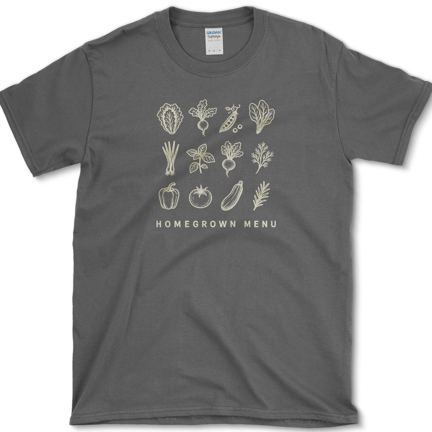 Homegrown Menu T-Shirt S / Dark Heather Essential Tees