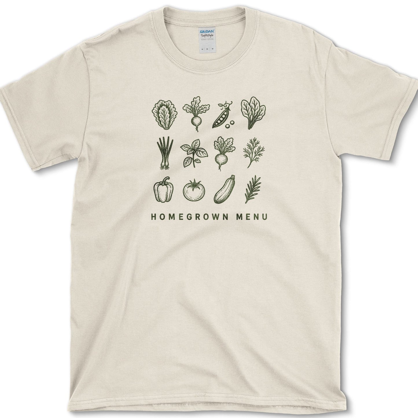 Homegrown Menu T-Shirt S / Natural Essential Tees
