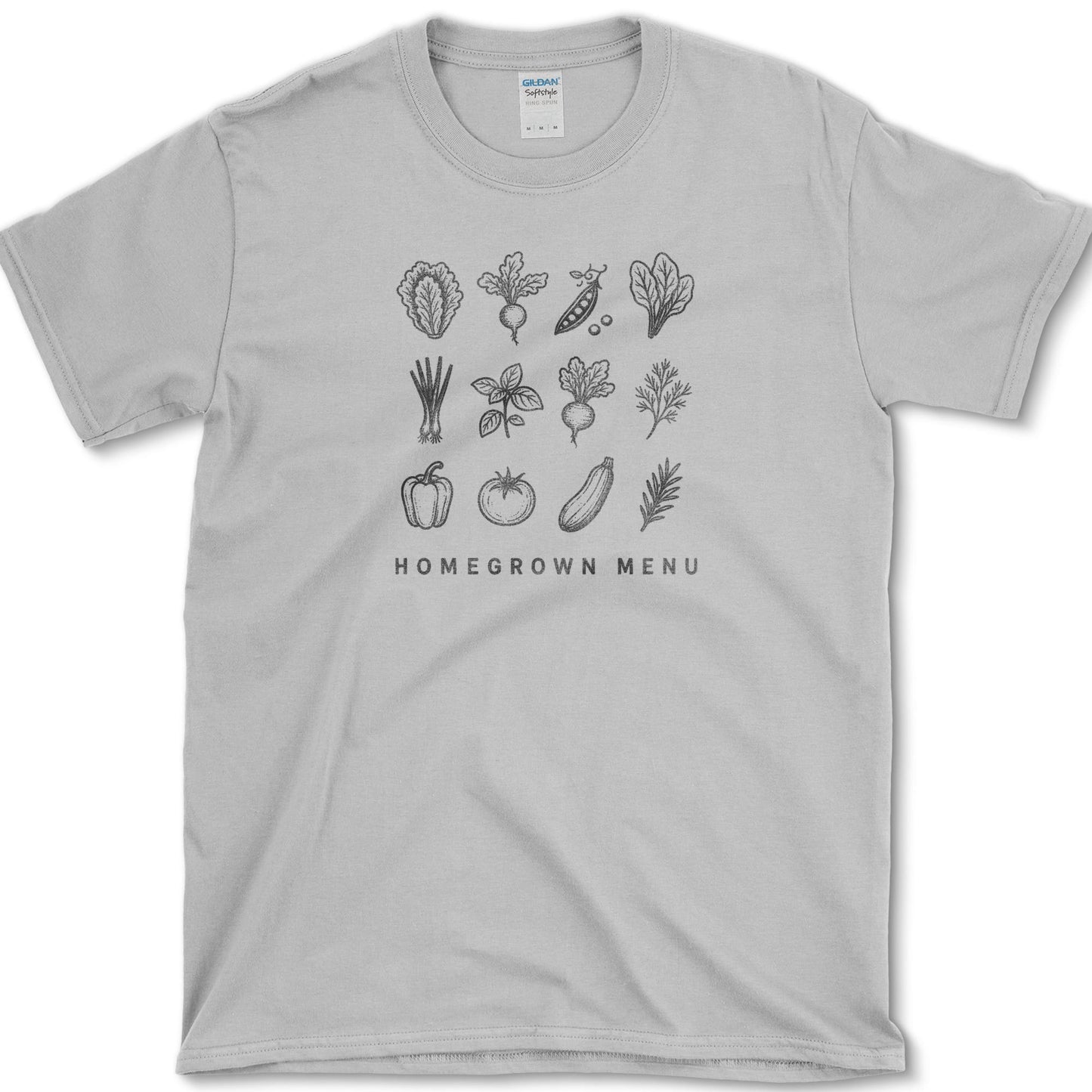 Homegrown Menu T-Shirt S / Sport Grey Essential Tees